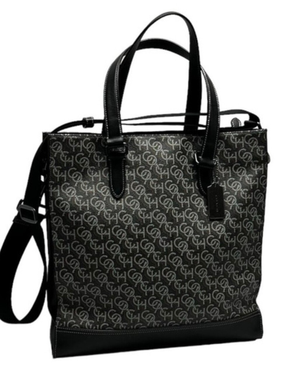 Coach Graham Structured Tote Bag With Coach Monogram Print